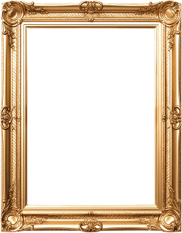 Rectangle gold frame