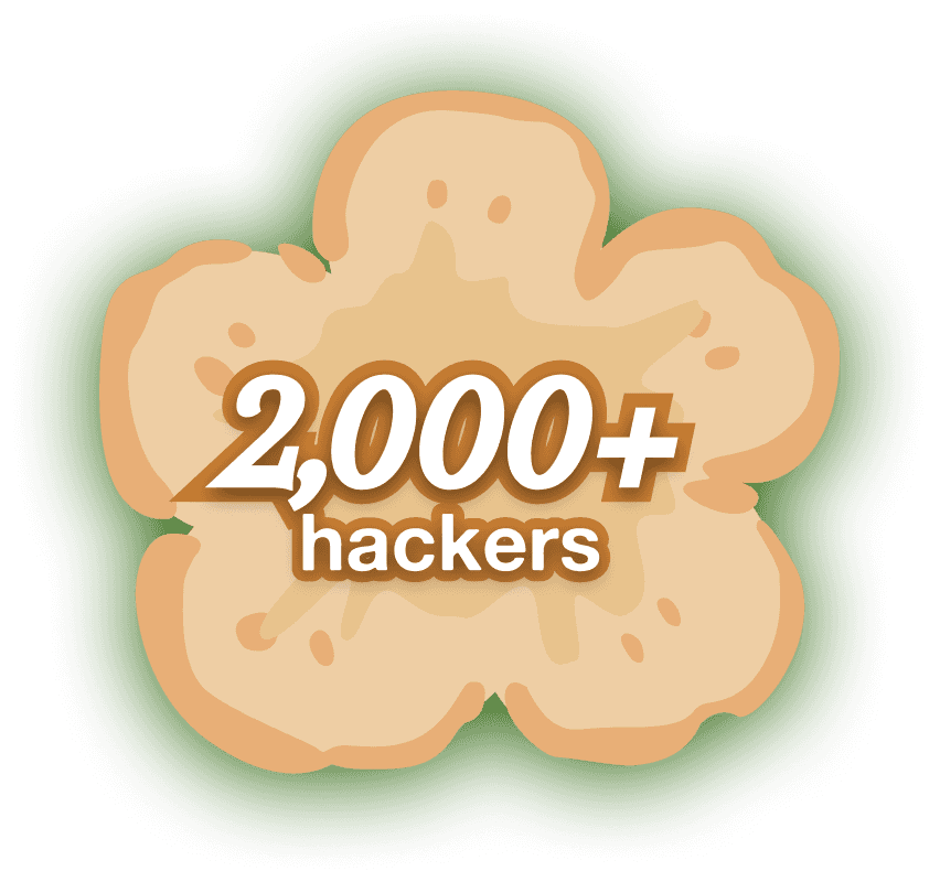 2,000+ hackers